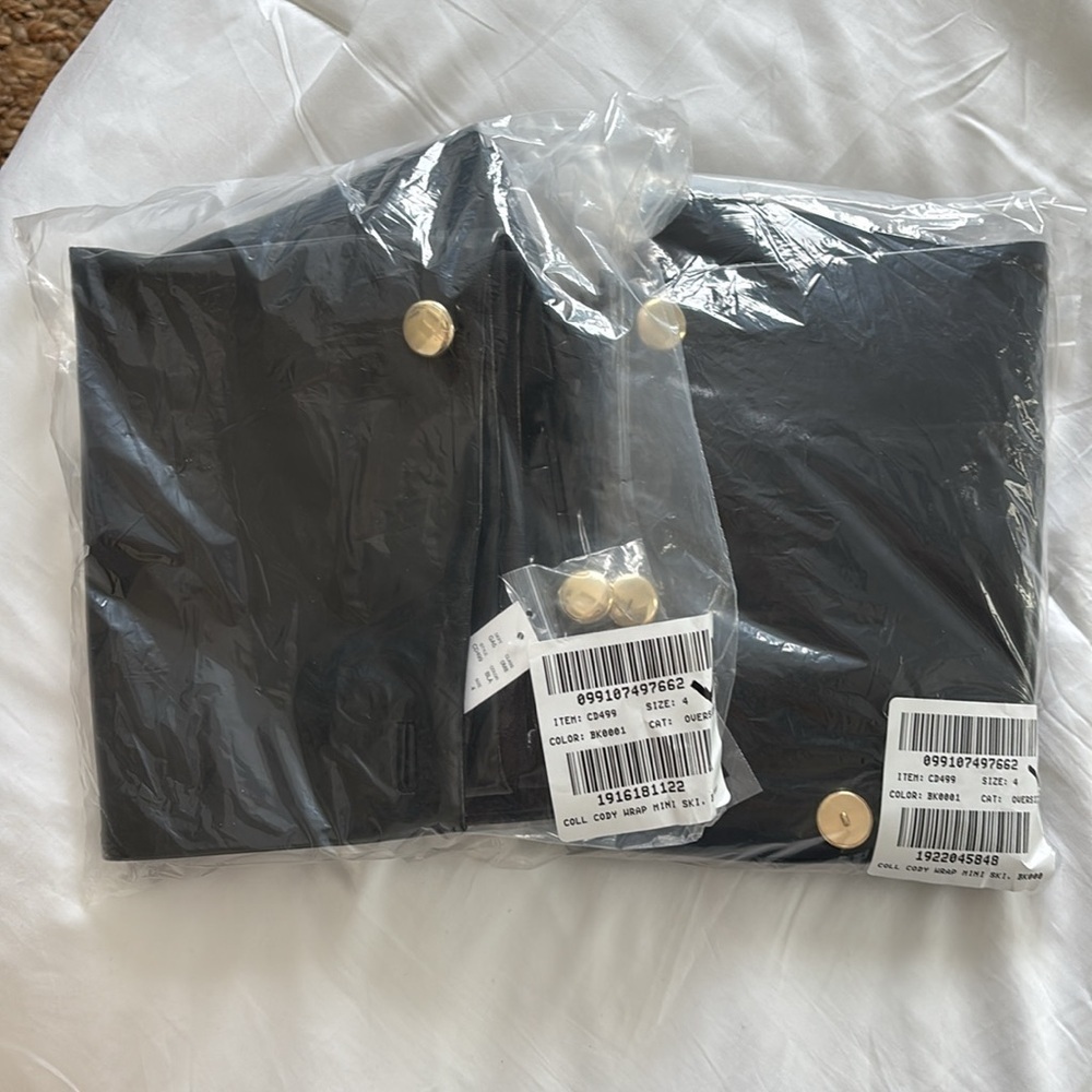 NWT J. Crew Collection black faux patent leather mini skirt size 4 - Picture 12 of 12